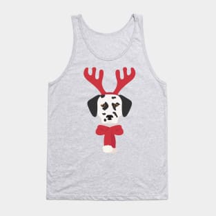 Dalmatian Christmas Dog Tank Top